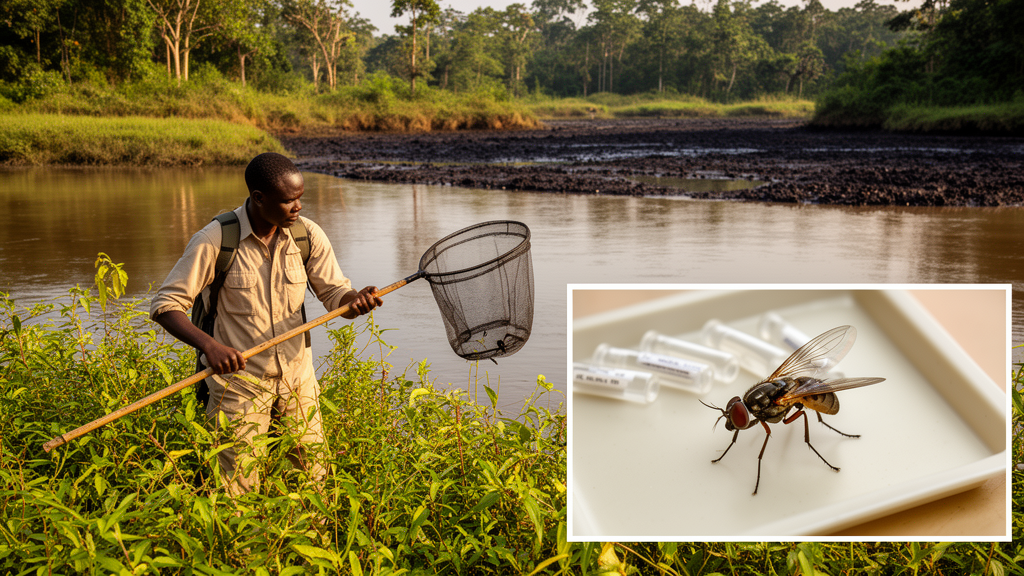 Spatial survey finds infective black flies 19 km from Benin breeding site